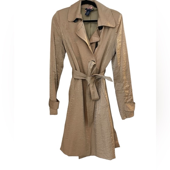 Boston Proper Jackets & Blazers - Boston Proper Trench Coat with Sheen, Small